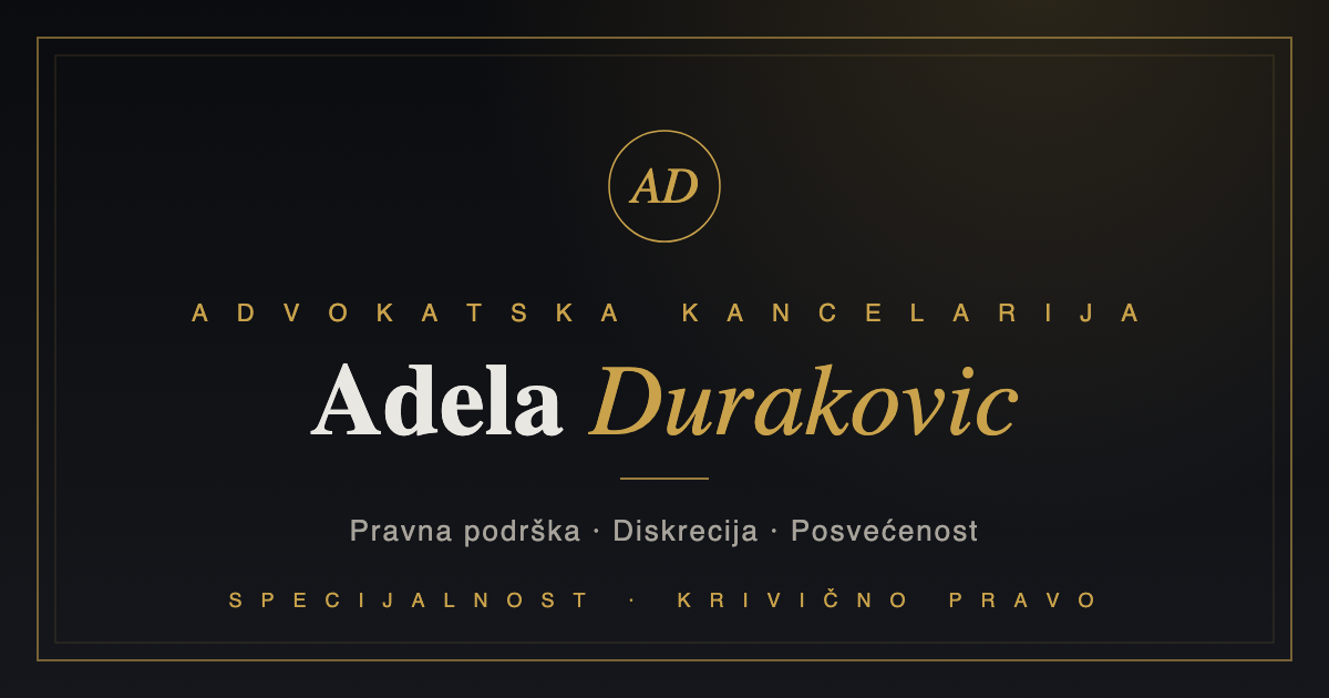Preview image published by advokatadeladurakovic.com